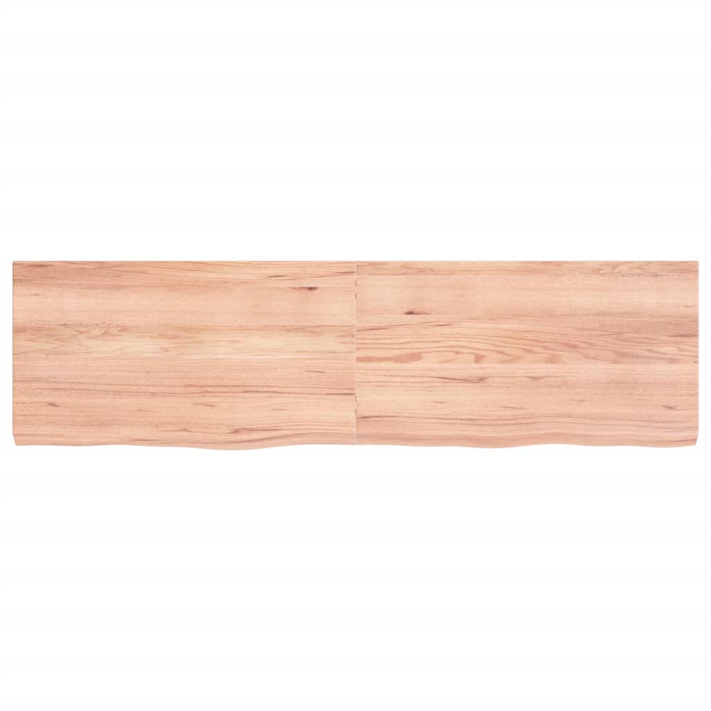 VIDAXL SCHEDA DI BASHBASIN 180X50X (2-6) CM Trattato in legno massiccio chiaro