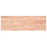 Vidaxl wastafelblad 180x60x(2-6) cm behandeld massief hout lichtbruin