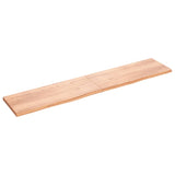 Vidaxl Washbasin Sheet 200x40x (2-4) CM Madera sólida tratada marrón claro