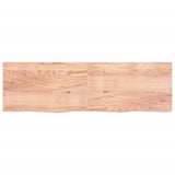 Vidaxl wastafelblad 200x60x(2-4) cm behandeld massief hout lichtbruin