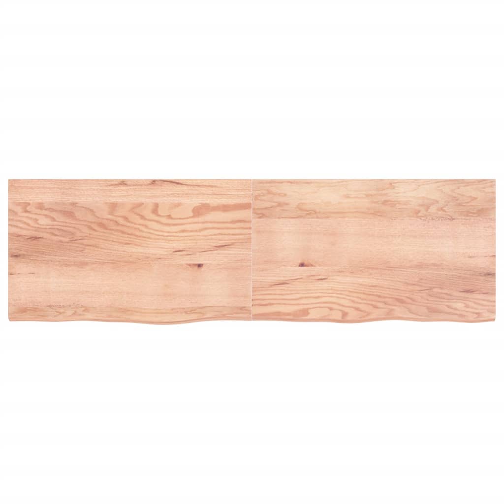 Vidaxl Washbasin Sheet 200x60x (2-4) CM Madera sólida tratada marrón claro