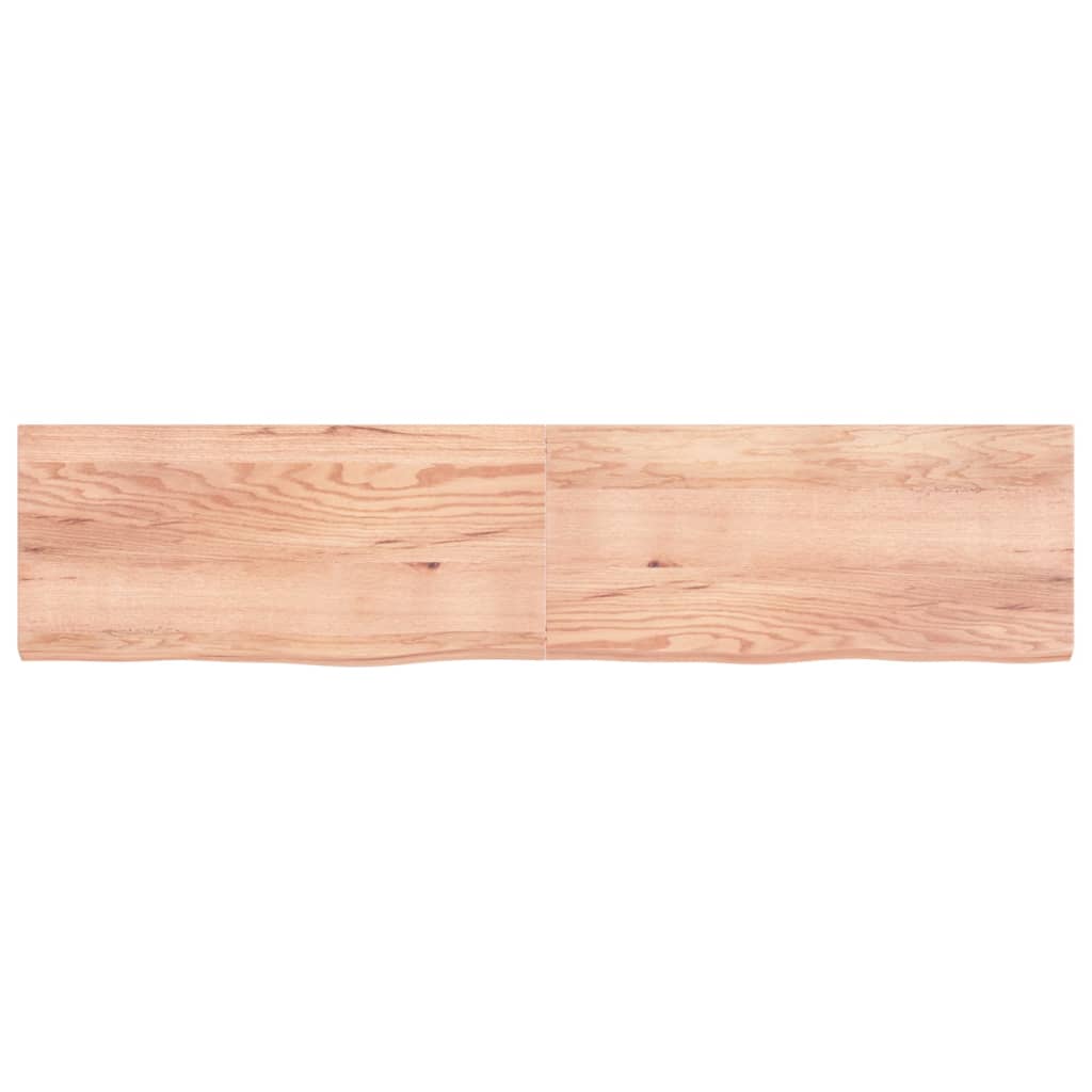 VIDAXL WASHBAIN-Blatt 220x50x (2-6) CM behandeltes massives Holz hellbraun