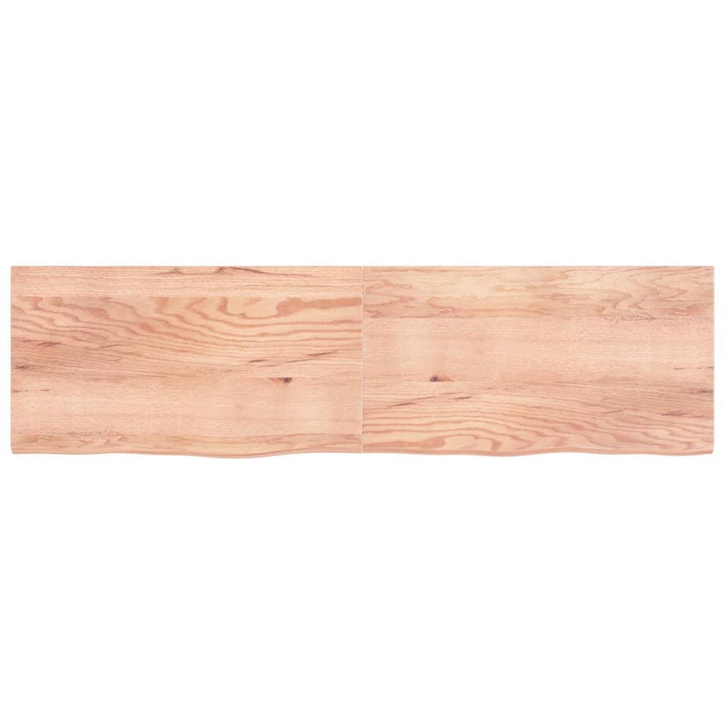 VIDAXL SCHEDA DI BASHBASIN 220X60X (2-4) CM Trattato in legno massiccio marrone chiaro