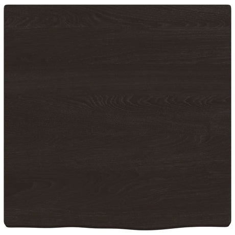 Vidaxl wastafelblad 40x40x2 cm behandeld massief hout donkerbruin