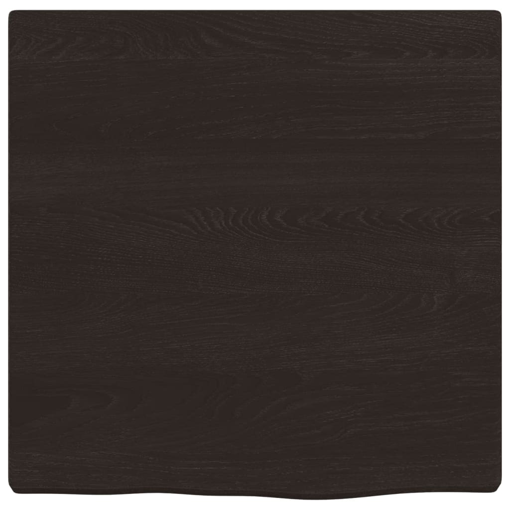 Vidaxl Washbasin Tabla 40x40x (2-4) CM Mada maciza tratada marrón oscuro