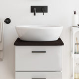 Vidaxl Washbasin Tabel 40x60x2 cm behandlet solid træ mørkebrun