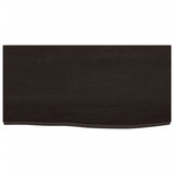 Vidaxl wastafelblad 60x30x(2-4) cm behandeld massief hout donkerbruin