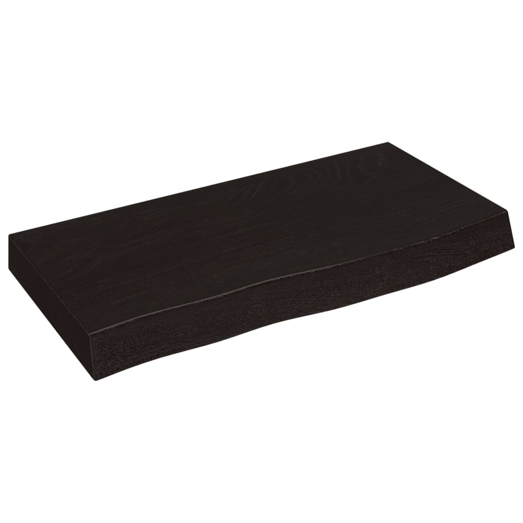 VidaXL Washbasin sheet 60x30x (2-6) cm treated solid wood dark brown