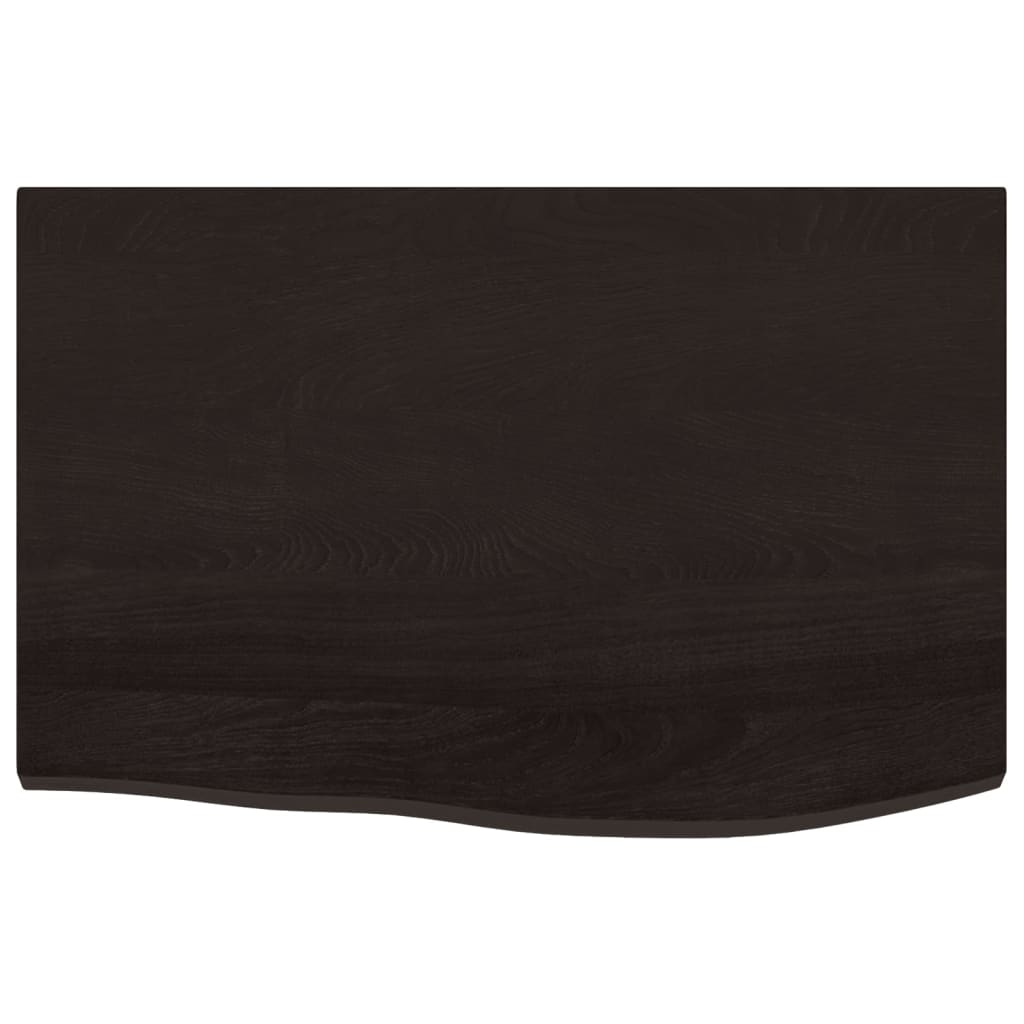 VidaXL Washbasin sheet 60x40x (2-4) cm treated solid wood dark brown