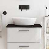 Vidaxl Washbasin Sheet 60x50x2 Cm de madera maciza tratada marrón oscuro