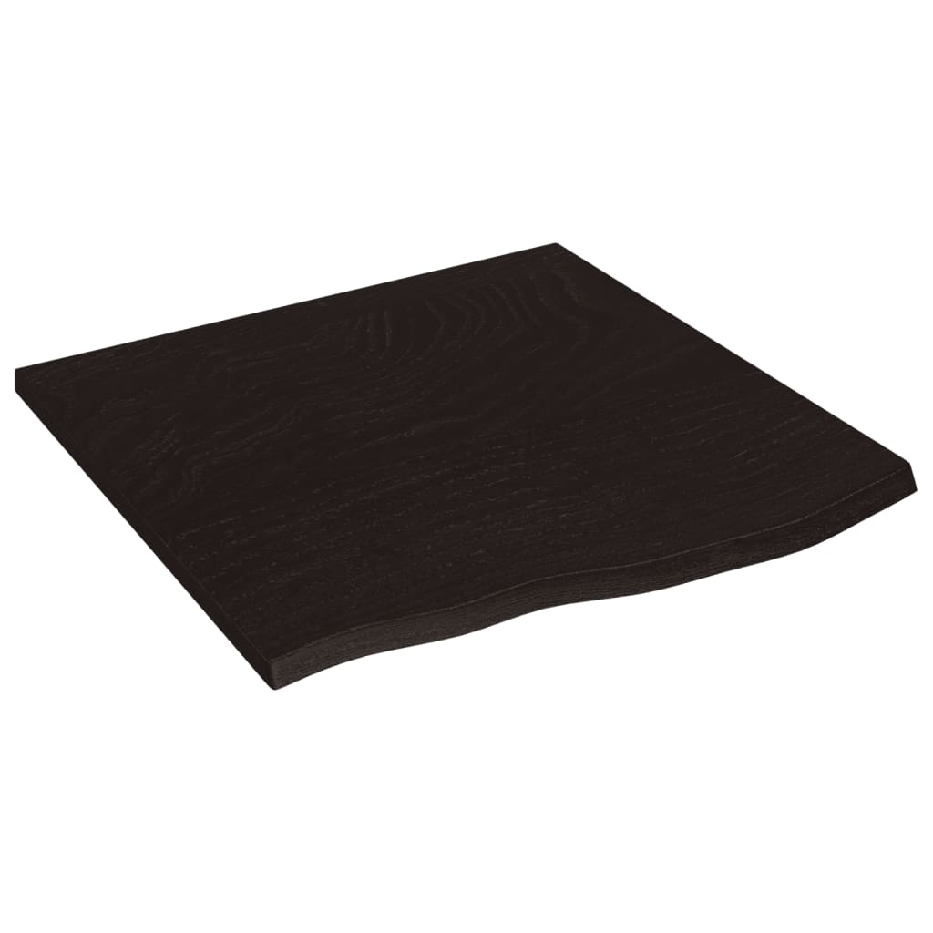 VidaXL Washbasin sheet 60x60x2 cm Treated solid wood dark brown