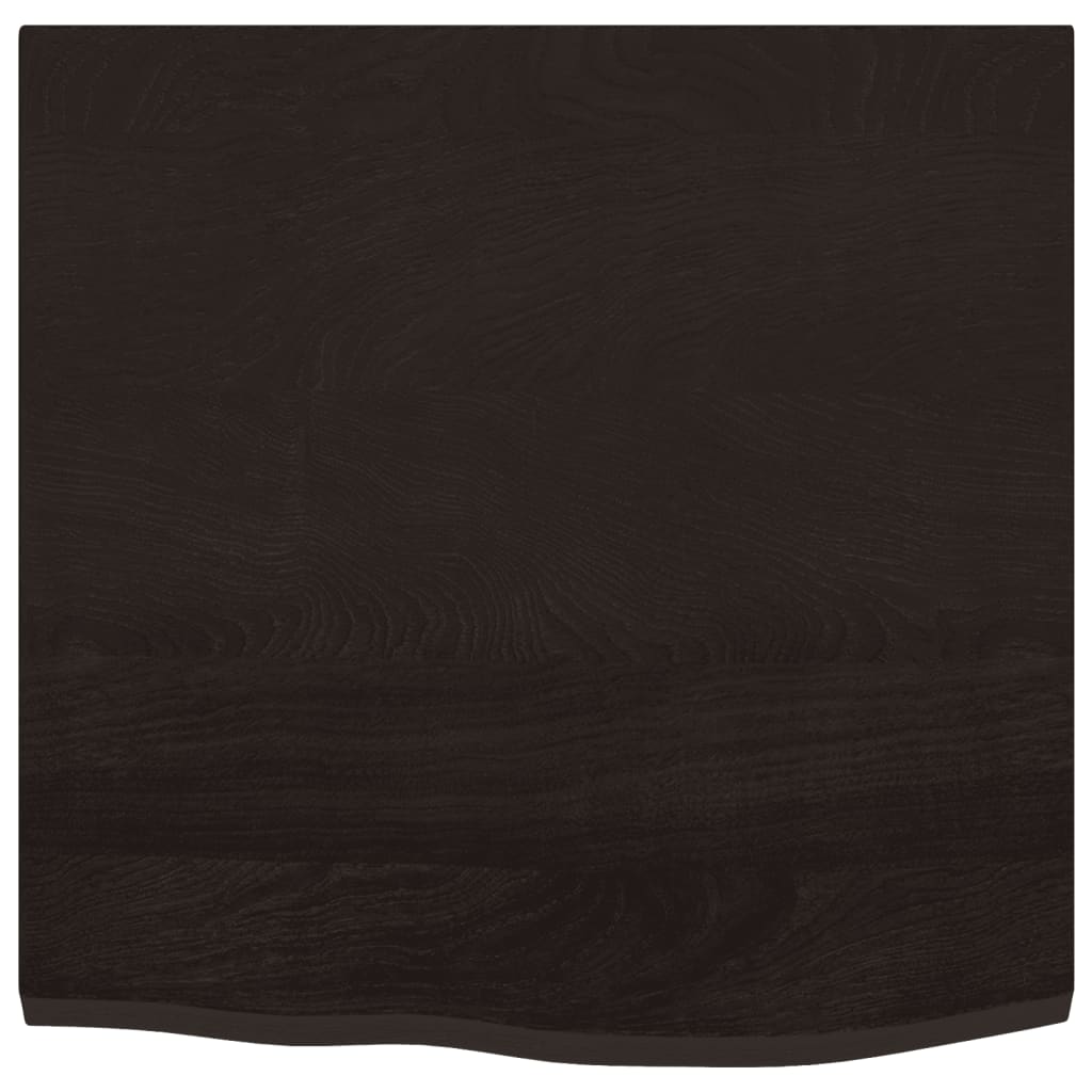 Vidaxl Washbasin Sheet 60x60x2 cm de madera maciza tratada marrón oscuro