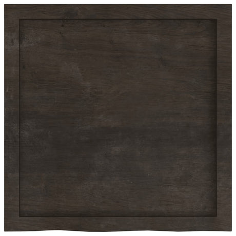 Vidaxl wastafelblad 60x60x(2-6) cm behandeld massief hout donkerbruin