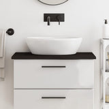 Vidaxl Washbasin Tabel 80x40x2 cm behandlet solid træ mørkebrun