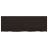 Vidaxl wastafelblad 120x40x(2-4) cm behandeld massief hout donkerbruin