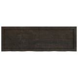 Vidaxl wastafelblad 120x40x(2-6) cm behandeld massief hout donkerbruin