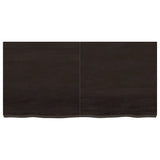 VidaXL Washbasin sheet 120x60x (2-6) cm treated solid wood dark brown