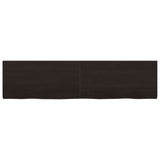 Vidaxl wastafelblad 160x40x(2-4) cm behandeld massief hout donkerbruin