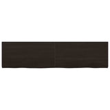 Vidaxl wastafelblad 160x40x(2-4) cm behandeld massief hout donkerbruin