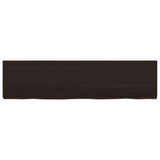 Vidaxl wastafelblad 160x40x(2-6) cm behandeld massief hout donkerbruin
