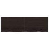 Vidaxl Washbasin Sheet 160x50x (2-4) CM Mada maciza tratada marrón oscuro