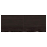 Vidaxl wastafelblad 160x60x(2-6) cm behandeld massief hout donkerbruin