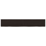 Vidaxl wastafelblad 180x30x(2-6) cm behandeld massief hout donkerbruin