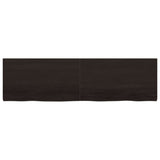Vidaxl wastafelblad 180x50x(2-4) cm behandeld massief hout donkerbruin