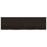 VidaXL Washbasin sheet 180x50x (2-6) cm treated solid wood dark brown