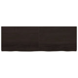 VidaXL Washbasin sheet 180x60x (2-6) cm treated solid wood dark brown