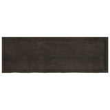 Vidaxl wastafelblad 180x60x(2-6) cm behandeld massief hout donkerbruin