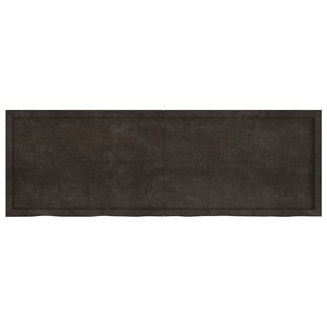 Vidaxl wastafelblad 180x60x(2-6) cm behandeld massief hout donkerbruin