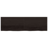 Vidaxl Washbasin Sheet 200x60x (2-4) CM Madera sólida tratada marrón oscuro