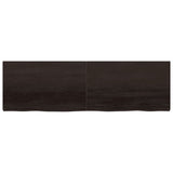 Vidaxl Washbasin Sheet 200x60x (2-6) CM Mada maciza tratada marrón oscuro