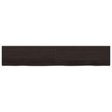 VidaXL Washbasin sheet 220x40x (2-6) cm treated solid wood dark brown