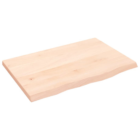 Vidaxl tafelblad 60x40x2 cm onbehandeld massief eikenhout