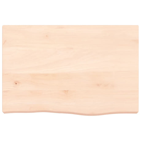 Vidaxl tafelblad 60x40x(2-6) cm onbehandeld massief eikenhout