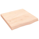 Vidaxl tafelblad 60x60x(2-6) cm onbehandeld massief eikenhout