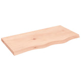 Vidaxl tafelblad 80x40x(2-4) cm onbehandeld massief eikenhout