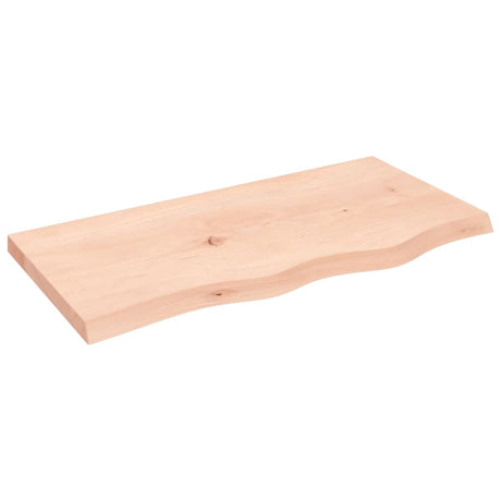 Vidaxl tafelblad 80x40x(2-4) cm onbehandeld massief eikenhout