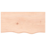 Vidaxl tafelblad 80x40x(2-4) cm onbehandeld massief eikenhout