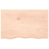 Vidaxl tafelblad 80x50x2 cm onbehandeld massief eikenhout