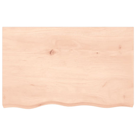 Vidaxl tafelblad 80x50x(2-4) cm onbehandeld massief eikenhout