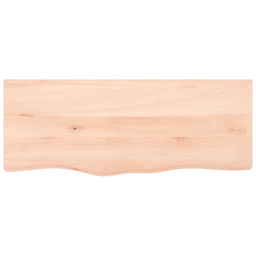 Vidaxl tafelblad 100x40x(2-4) cm onbehandeld massief eikenhout