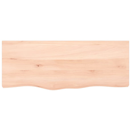 Vidaxl tafelblad 100x40x(2-4) cm onbehandeld massief eikenhout