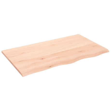 Vidaxl tafelblad 100x60x2 cm onbehandeld massief eikenhout