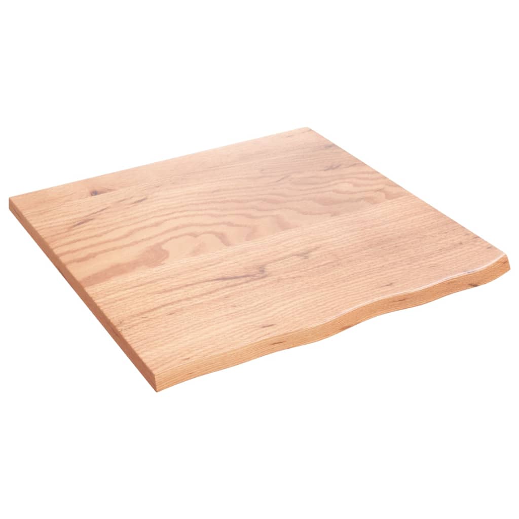Vidaxl tafelblad 60x60x2 cm behandeld massief eikenhout lichtbruin