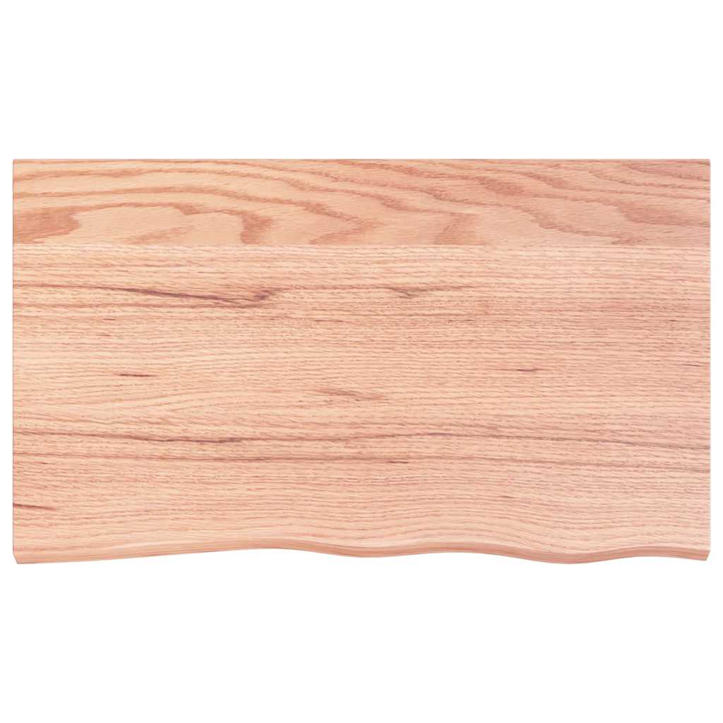Vidaxl tafelblad 100x60x2 cm behandeld massief eikenhout lichtbruin