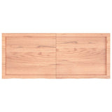 Vidaxl tafelblad 120x50x(2-4)cm behandeld massief eikenhout lichtbruin