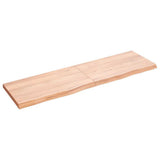 Vidaxl tafelblad 140x40x(2-4)cm behandeld massief eikenhout lichtbruin